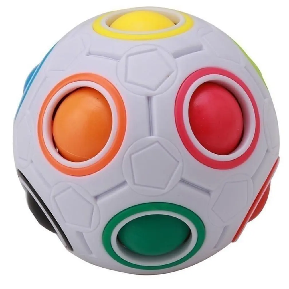 Creative Magic Rainbow Ball Cube Speed Puzzle Ball Kids Educational Learning Funny Toys for Children Adult Stress Reliever