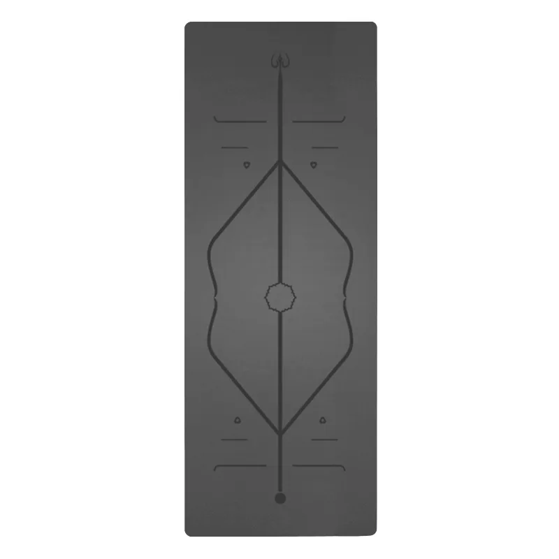 

Dazzle Cat PU Rubber Yoga Mat Customizable Body Position Line Natural Rubber Yoga Mat Luxury Gold Color Yoga Mat Yoga Coaster