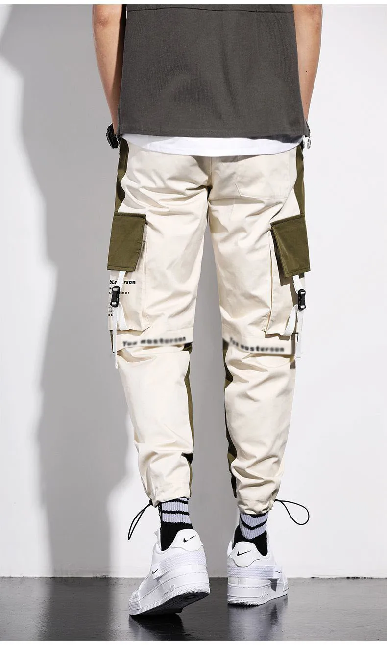 Fashion Mens Hi street Cargo Pants Slim 