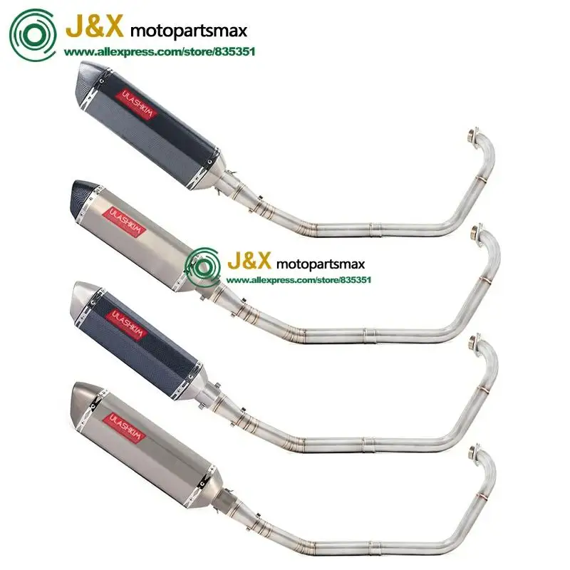 Полная выхлопная система мотоцикла Escape slip on для yamaha YZF R15 MT15 MT-15 2008- средняя труба глушителя DB-Killer