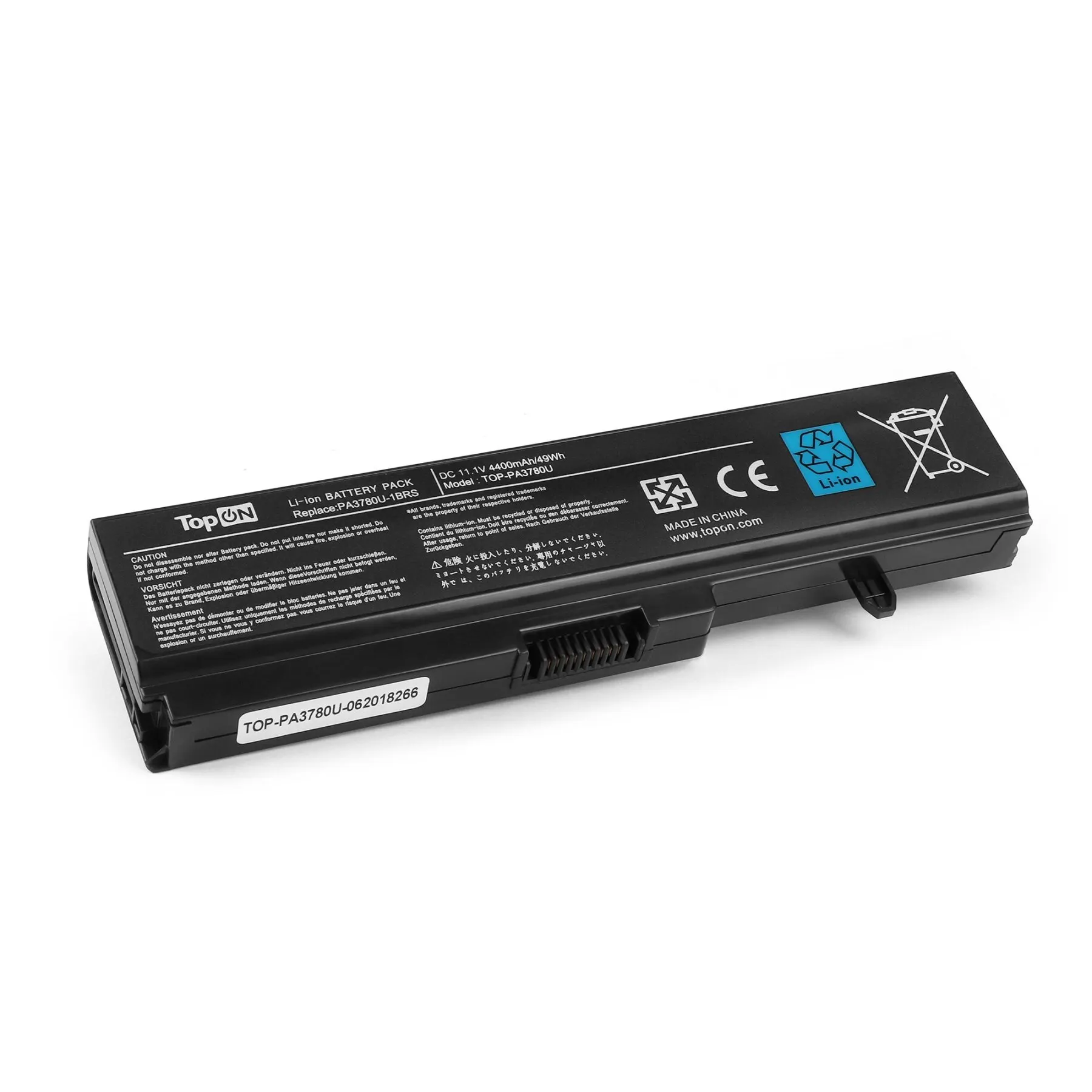Аккумулятор для ноутбука Toshiba Satellite T111 T135 Pro T110 Porteg T132 Series (11.1V 4400mAh). PN: PA3780U-1BRS PABAS21 |