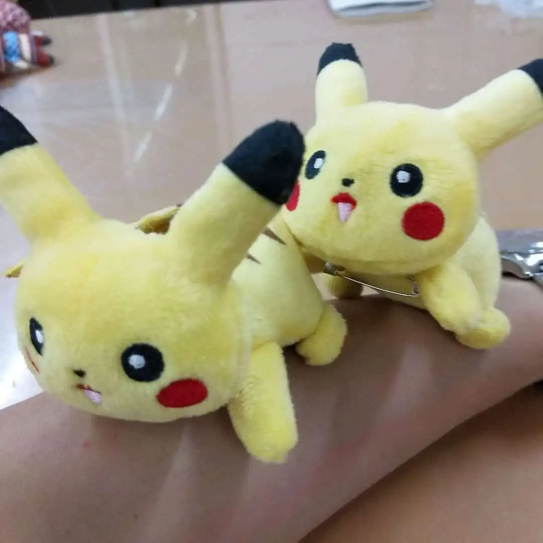 TAKARA TOMY милая плюшевая кукла Покемон носит шляпу Пикачу фильм с подвеской брошь кулон дети Рождество подарок на день рождения