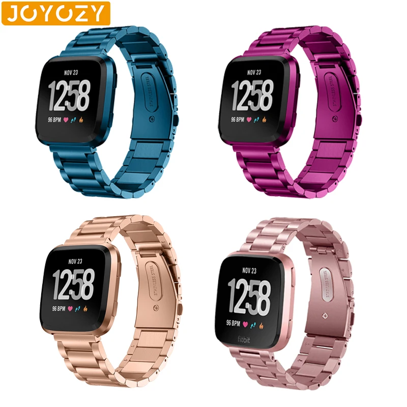 Ремешок Joyozy из нержавеющей стали для наручных часов fit bit vesra 2 ремешок fitbit versa SE/versa