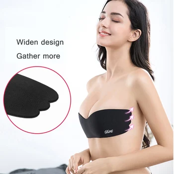 

Sexy Lingerie Silicone Push Up Women Underwear Invisible Bra Dress For Wedding Party Self Adhesive Strapless Blackless Bra