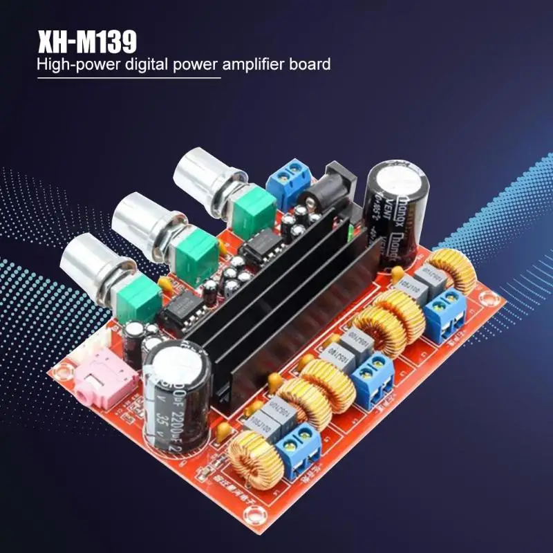 

Stereo Audio AMP Module High Power 2.1 Channel Audio Amplifier Dual Chips Digital Amplifier Board Electronic Components