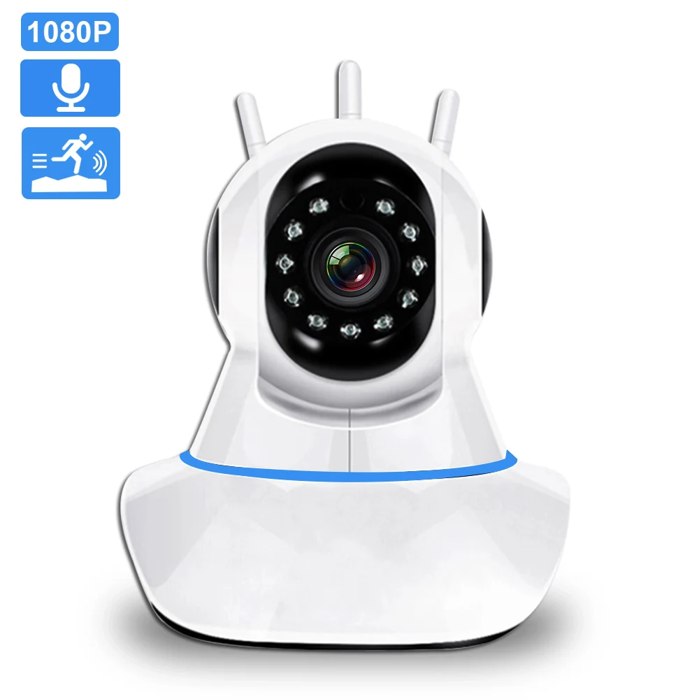IP камера с функцией ночного видения Wi Fi PTZ 1080P|Камеры видеонаблюдения| |
