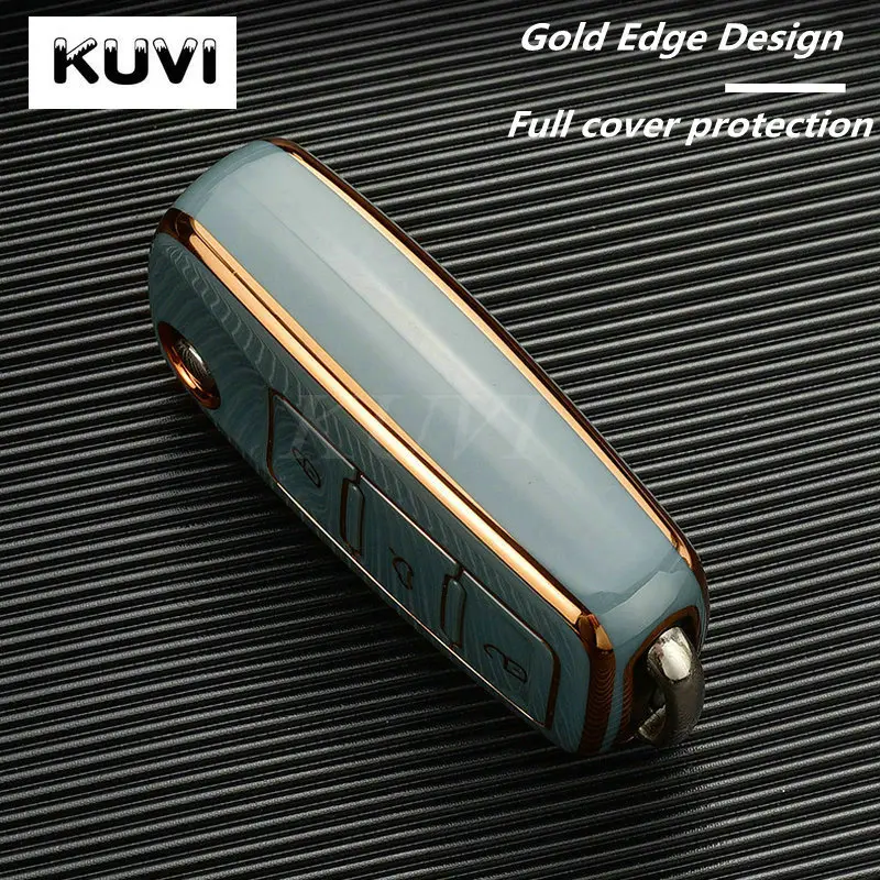 Key Case Cover Key Case Car Key Shell TPU Car Key Case Cover Holder Shell For VW Volkswagen Polo Golf Passat Beetle Caddy Tiguan Skoda Octavia Kodiaq Seat Leon Altea