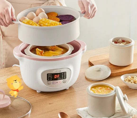 Home ceramic soup soup congee bird's nest electric stew J03