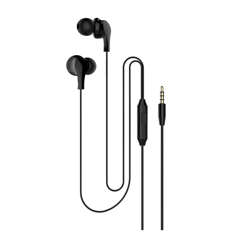 43D Stereo Bass Music Earphones Earbuds in ear Flat Mouth Headset Noise Reduction Earbuds With MIC for iPhoneHuaweiXiaoSamsung
