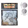 100 Pc BPA Free Plastic Pirate Gold Coins Gold Treasure Play Coins for Play Favor Party Supplies Pirate Party Treasure Hunt Game 6