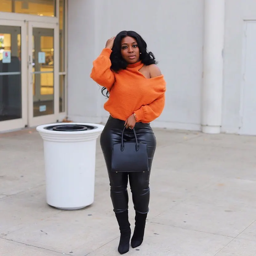 

Hot Selling New Style Winter Fall Women Sweater Solid Color Backless Irregular Neck European and American Female Leisure Clothes