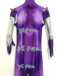 Новейшая горячая распродажа женский костюм Starfire 3D принт девушка косплей костюм спандекс Starfire зенати боди