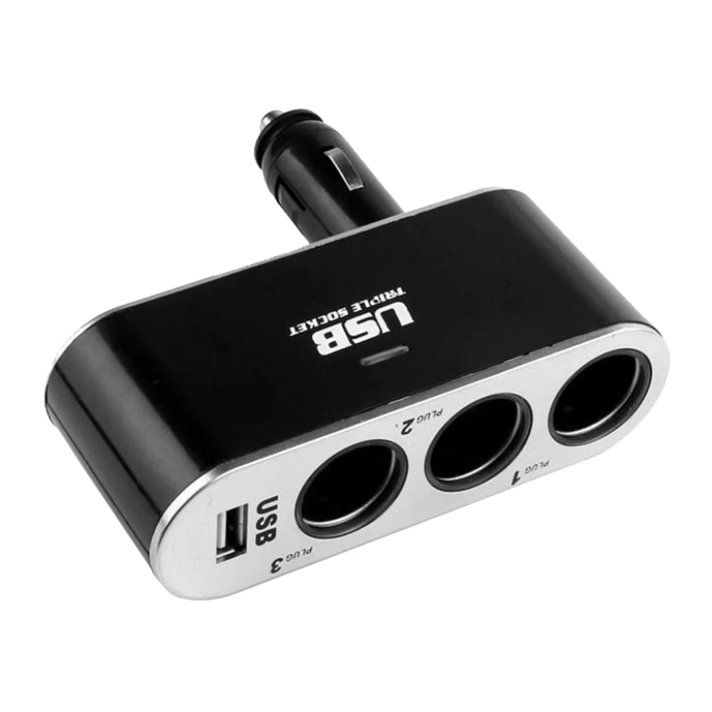 Складной USB порт 3 прикуриватель выход быстрая зарядка, автомобильное зарядное устройство адаптер автомобильный carros интерьер Новые популярные аксессуары
