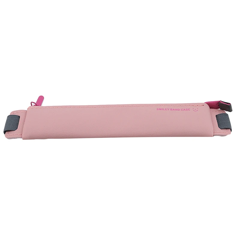 Luxury Pu Leather Elastic Buckle Book Notebook Fashion Pen Bag School Pen Case Office Meeting Easy Carry Pen Pouch