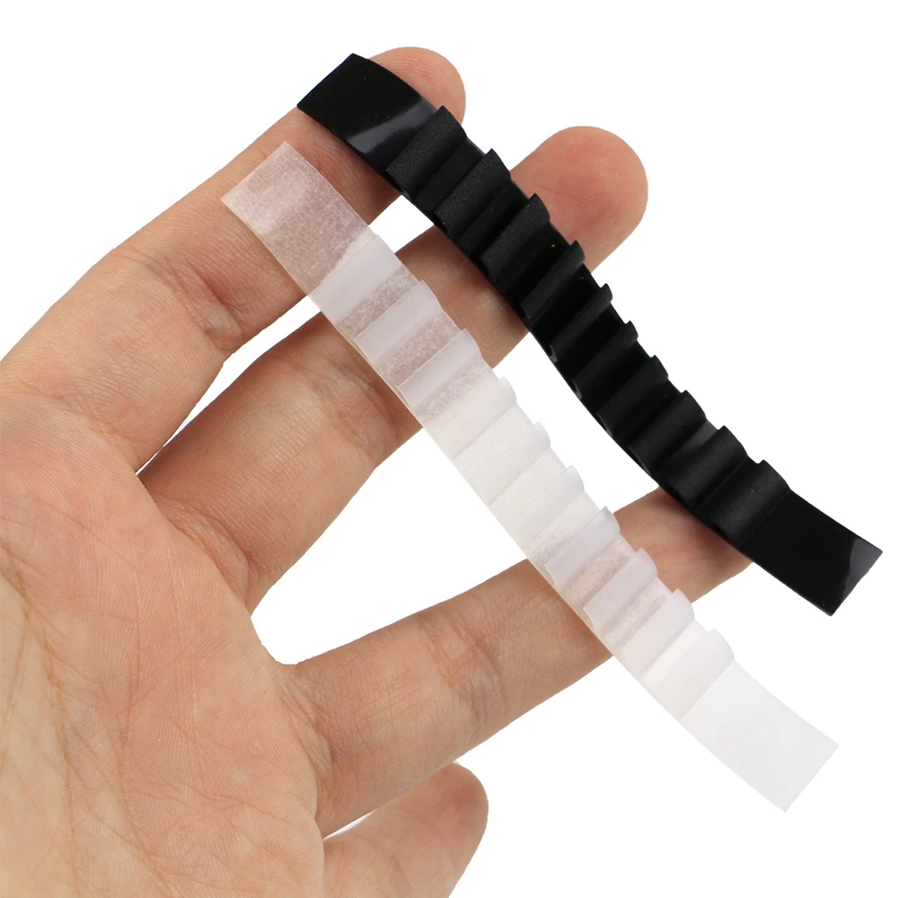 Clear Plastic Top Hanger W/ Non-Slip Rubber Shoulder Strips