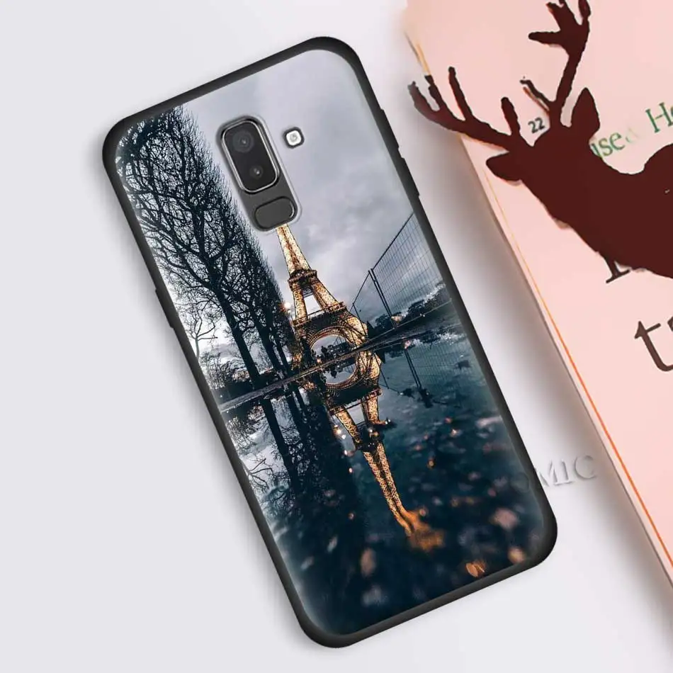 Париж Эйфелева башня Франция чехол для samsung Galaxy J8 J6 J4 A6 A7 A8 A9 плюс M10 M20 M30 S M40 силиконовый чехол для телефона с изображением на задней панели Чехол