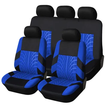 

Hot Sale 4PCS and 9PCS Universal Car Seat Cover Fit Most Cars with Tire Track Detail Car Styling Embroidery Car Seat Protector