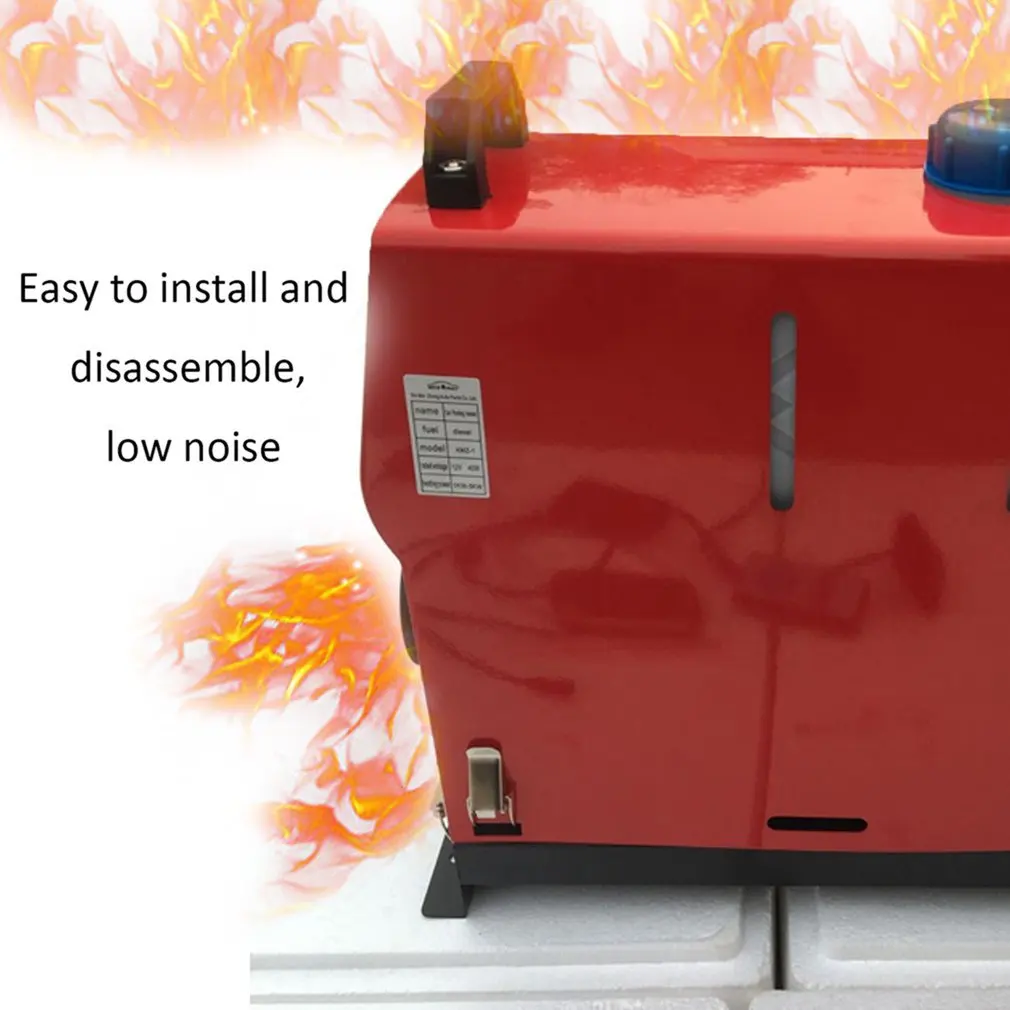Дизельный подогреватель воздуха 5KW 12V все в 1 переключатель ручки для грузовика, дома на колесах, лодке, прицепа, вращающийся цифровой ЖК-Синий ЖК-переключатель