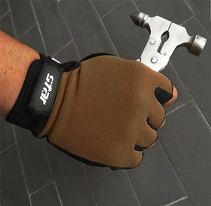 Велосипедные перчатки с половинным пальцем Como Slip Тактические Фитнес спортивные перчатки для езды мотобайк, велосипед, велотренажер перчатки для мужчин и женщин