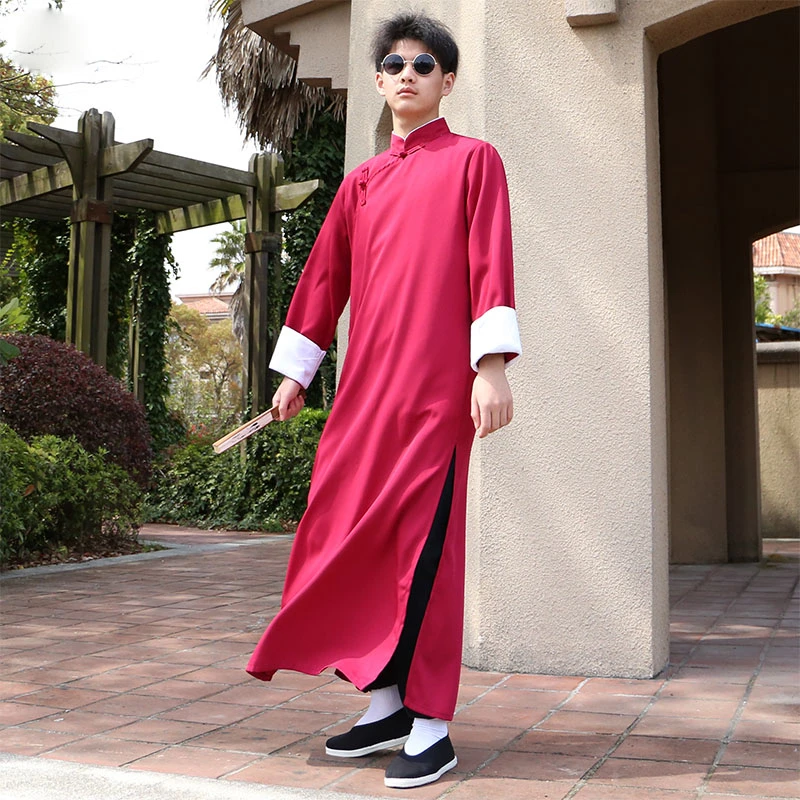 Abito da uomo orientale Unisex abito da uomo tradizionale cinese cross talk  gown performance abiti uomo e donna abito cinese|Vestaglie e vesti| -  AliExpress