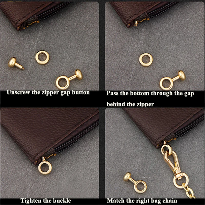 5pcs Pure Copper Bag Zipper Transform Buckles Accessories DIY Handbag Repair  Kit Replace Chain Buckle Parts Hardware Buttons - AliExpress