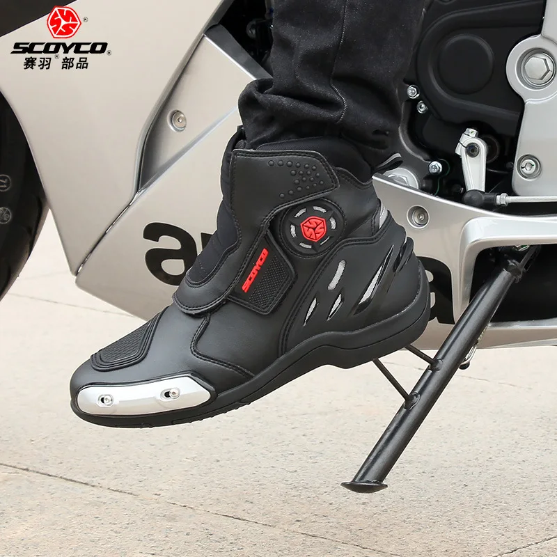 

Scoyco Scoyco Motorcycle Race Boots Shatter-resistant Motorcycle Boots Men Riding Boots mo tuo xie Spring And Summer Mr002