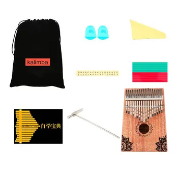 

(Ship DE)10/17 Key Kalimba Thumb Piano Creative Finger Piano Kalimba Finger Piano Pocket Size for Beginners Portable Instrument
