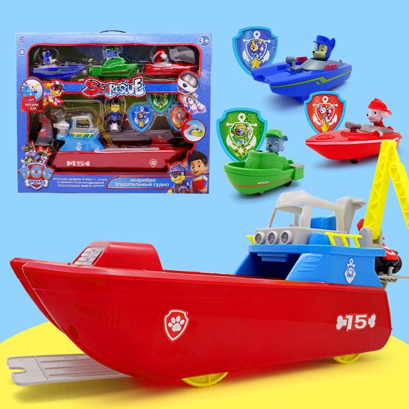 

Paw Patrol Ship patrulla canina Ferry Yacht Marine Rescue Vessel Anime Figures Action Figure Toys for Children Gift