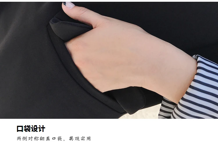 Мода lange jasje vrouwelijke en najaar nieuwe zwart casual ретро шик Кляйн jasje vrouwen wild-teelt
