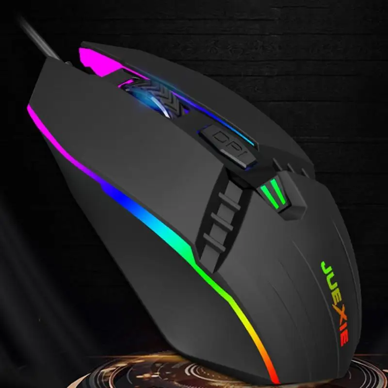 A902 USB Wired Optical Backlit Mouse Gamer 4 Button 1200DPI Ergonomics RGB Gaming Mouse Portable USB Wired Game Mice