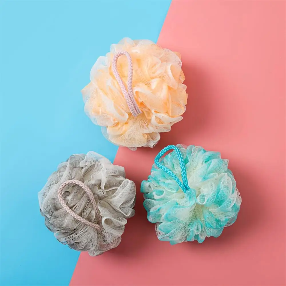 

Mash Foaming Peeling Exfoliating Bath Ball Body Massage Loofah Sponge Skin Moisturizing Body Cleaning Scrubber Bath Flower