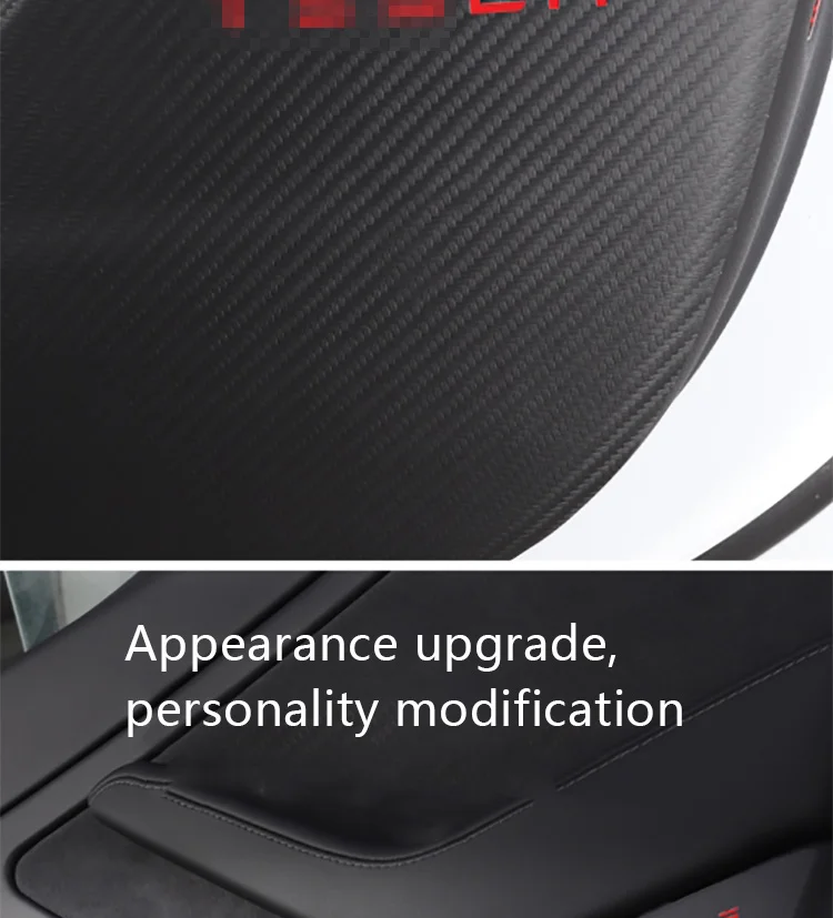 Подходит для Tesla model3 двери анти-kick pad двери панели из углеродного волокна кожи Защитная боковая пленка аксессуары украшения