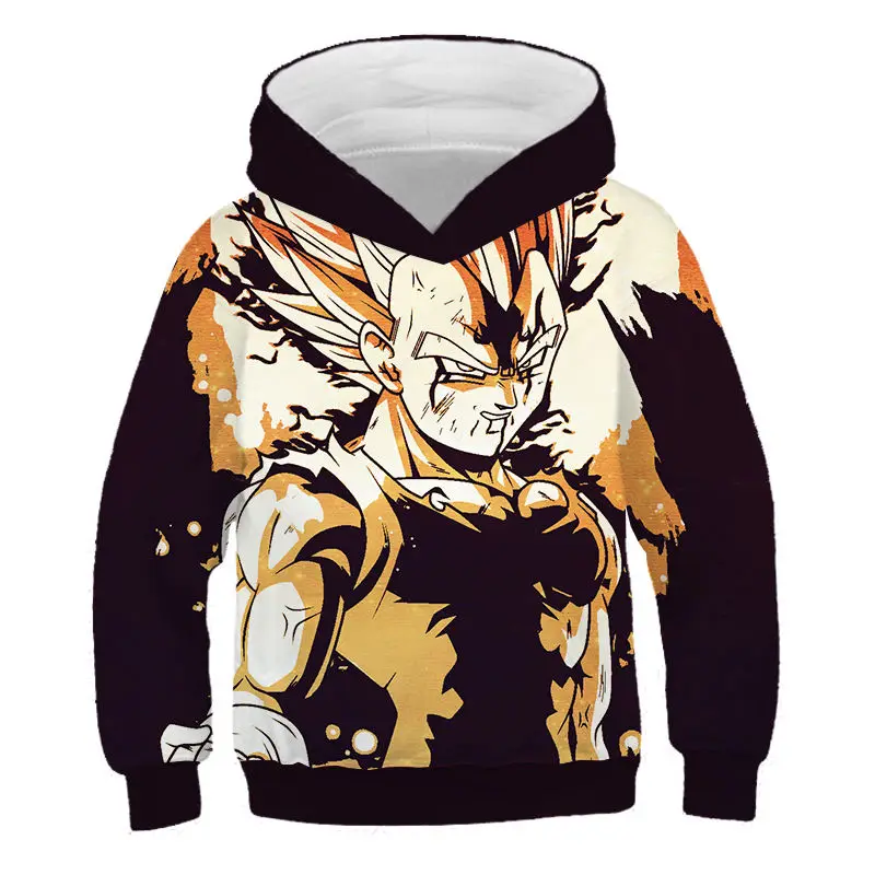 Off White/Детские толстовки с Гоку «Жемчуг дракона», толстовки с капюшоном для мальчиков «Супер сайянс», DBZ Vegeta 3D пуловер, забавная толстовка с капюшоном для девочек - Цвет: 511