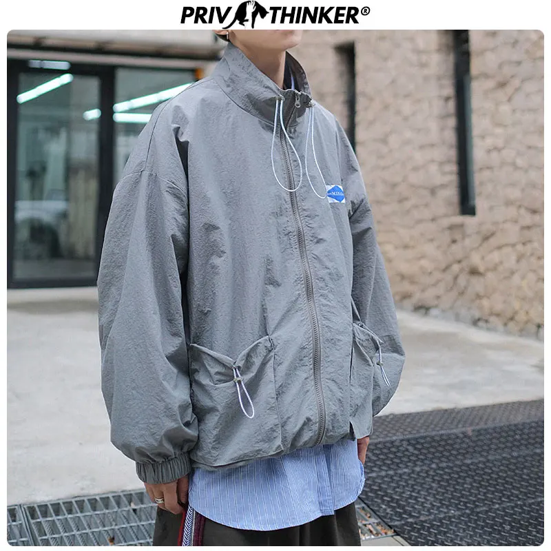 Privathinker, Мужская Осенняя свободная брендовая куртка-бомбер, топы, мужские куртки в стиле хип-хоп, куртки пилота, уличная Мужская ветровка, верхняя одежда, пальто