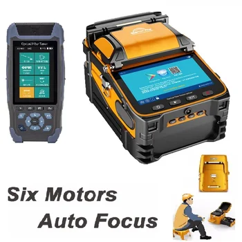 

AI-9 FTTH Fiber Optic Splicing Machine Optical Fiber Fusion Splicer / OTDR With Optical Power Meter OPM VFL Light Source NK3200D