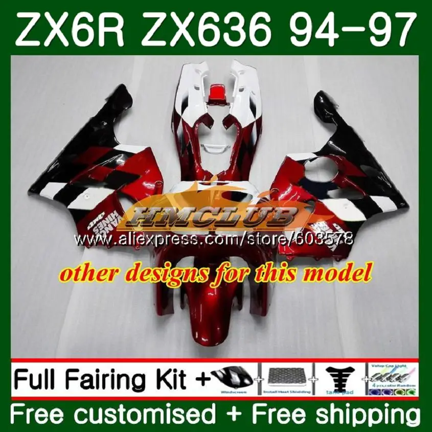 Корпус для KAWASAKI ZX 636 600CC ZX-636 ZX6R 94 95 96 97 104CL. 26 белые west ZX636 ZX-6R ZX600 ZX 6R 1994 1995 1996 1997 обтекатель