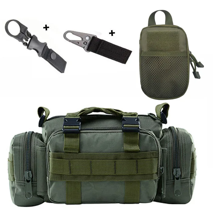 green hook bag Наружная 8л походная поясная сумка Оксфорд альпинистские военные сумки тактическая походная сумка Mochila Военная Водонепроницаемая 600D - Цвет: green hook bag