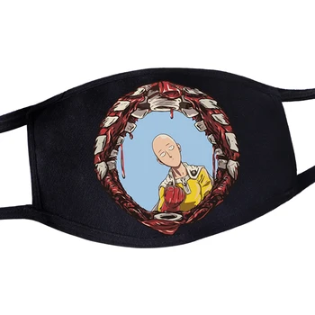 

Japanese Anime Protective Mask Anime Cartoon Character Print Windproof Anti Dust Mask Fashion Harajuku Unisex Reusable Face Mask
