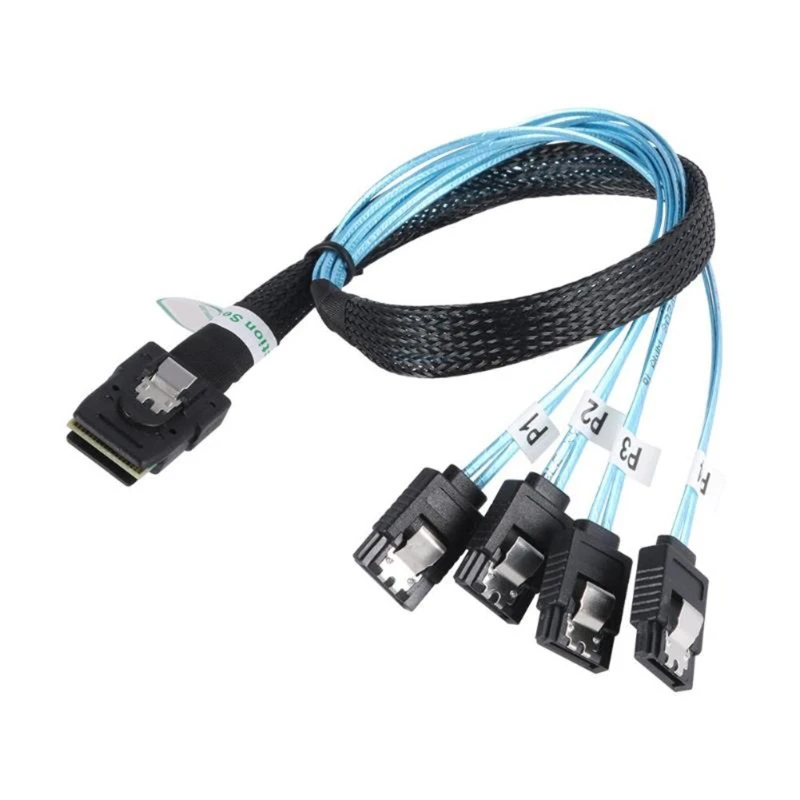 Sas Sata кабель Mini-Sas SFF-8087 4 Mini 4i SFF8087 36P Naar 7P 12 Гбит/с 50 см Harde Schijf Data | Компьютеры и офис