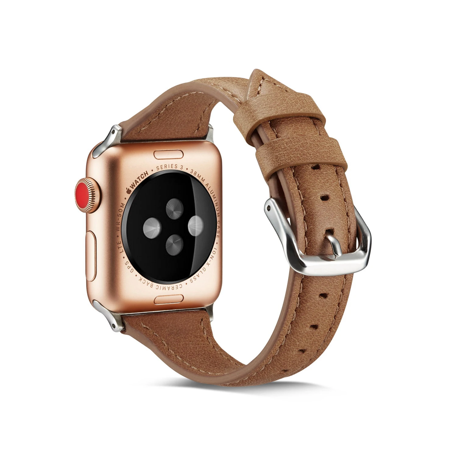 Новейшая модель; кожаный ремешок наручных часов Apple Watch, версии 5/4/3/2/1 для наручных часов IWatch, ремешок 42 мм, 38 мм, 40 мм 44 Спортивный Браслет замена#5