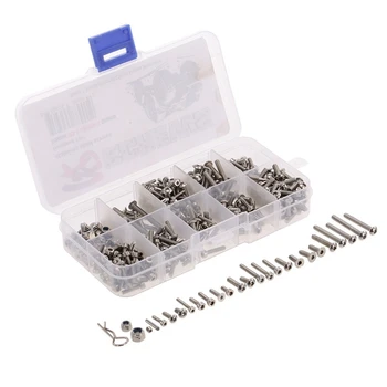 

Screw Kit With Box For Simulation Remote Climbing Car Car Screw Stainless Steel Screws Box Repair Tool Kit Suitable For Traxxa