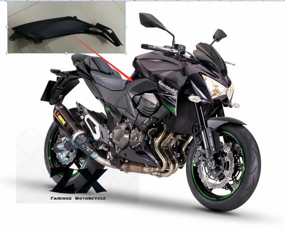 Обтекатели мотоцикла Нижняя крышка бака для kawaski z800 2013 FIT Z800 крышка linner хорошего качества ABS ZXMT