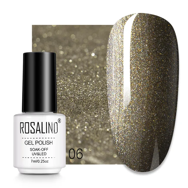 ROSALIND 7ML Nail Gel Polish Hybrid Varnishes All For Manicure Nails Art Base Top Coat UV Lamp Vernis Semi Permanent Varnishes RC06