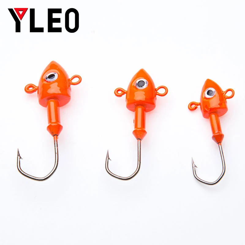 YLEO 5/шт. Свинцовая головка крюк 1 5 г 2 3 7 10 14 свинцовая Крючки рыболовные для мягкой