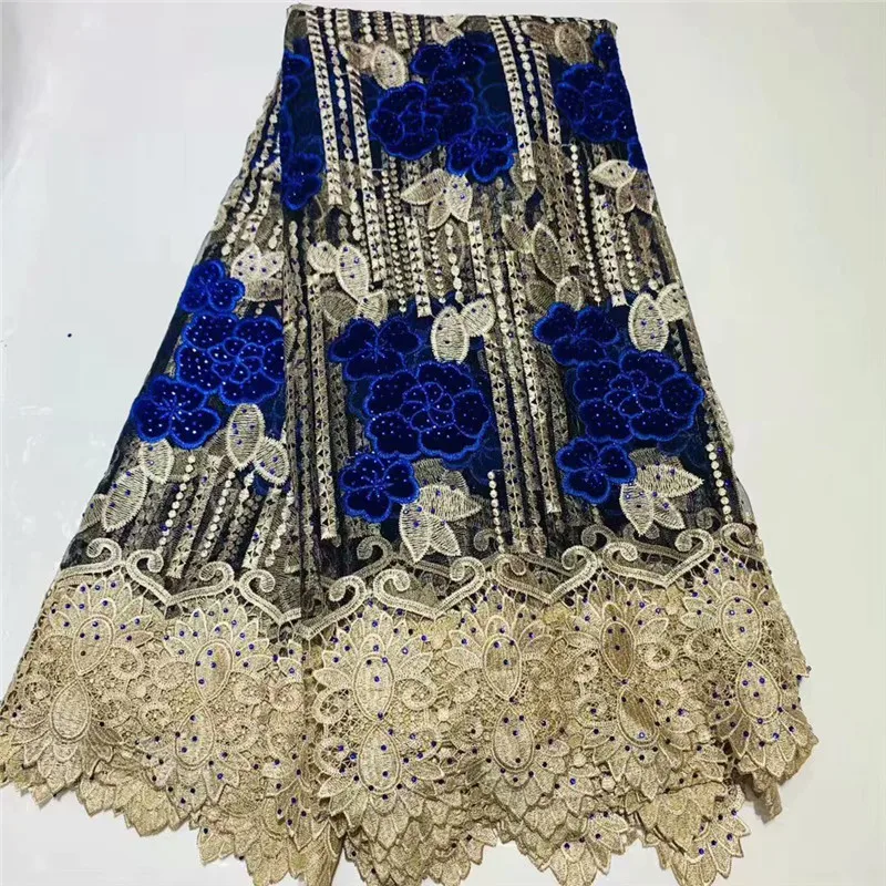 

Latest French Net Laces Fabrics 2019 High Quality African Tulle Laces Fabrics With Stones For Nigerian Wedding Dresses 2l3065-8
