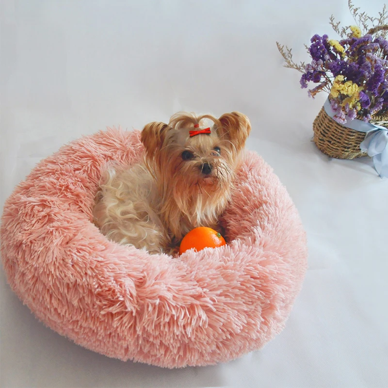 

Comfortable Soft Dog Bed Long Plush Kennel Deep Sleep House Velvet Mats Sofa For Cat Bed And Chihuahua Basket Pet Bed Supplies