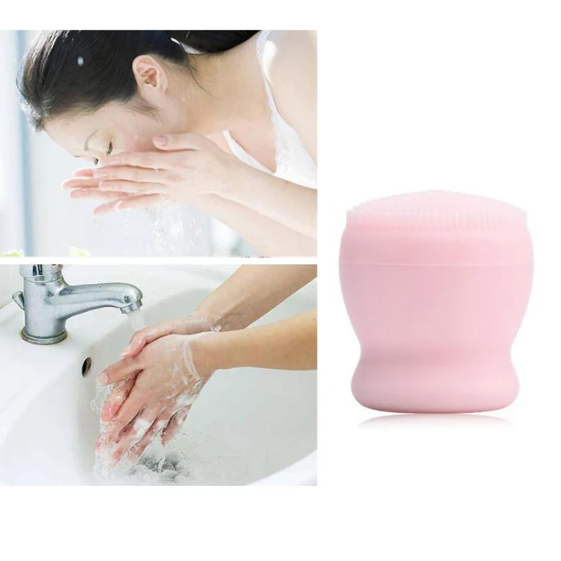 

Silicone Soft Cleansing Brush Cleansing Pore Soothing Skin Exfoliating Blackhead Cleansing Brush