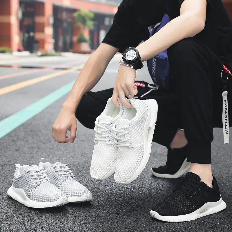 Ультра-светильник большой Размеры Для мужчин; летний модный комплект одежды Повседневная дышащая обувь Для мужчин бега спортивная обувь