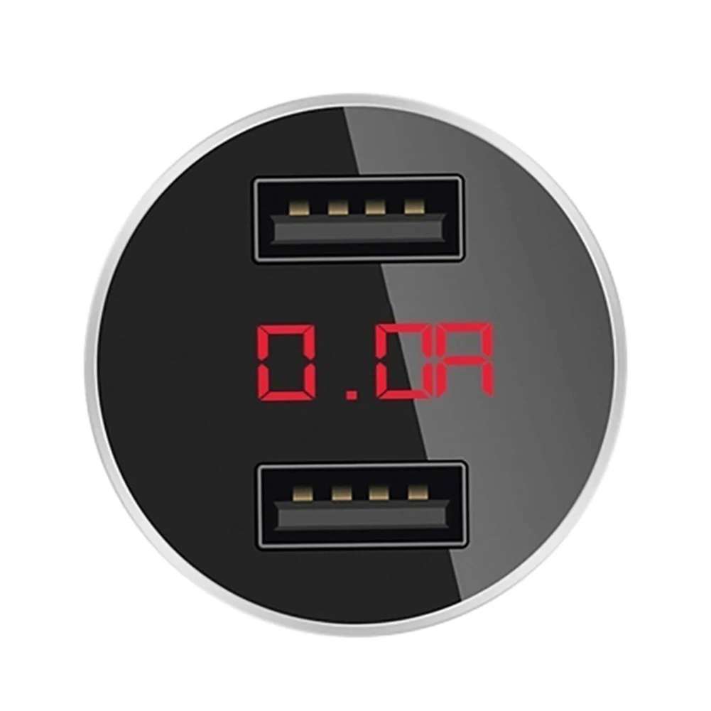 Usb зарядное устройство s Dual USB зарядное устройство для быстрой зарядки прикуриватель светодиодный детектор напряжения автомобильное зарядное устройство