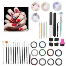 Маникюрный набор инструментов для дизайна ногтей, ручка для рисования, Полировочная пилка для ногтей губчатый уплотнитель, инструмент для маникюра, набор для акриловых ногтей